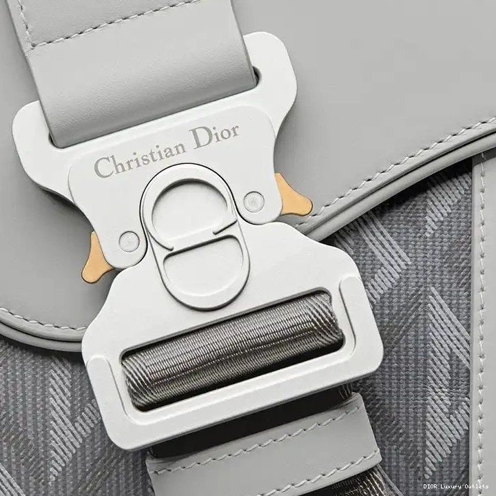 Cheap Crossbody Saddle Motif Dior CD Diamond Canvas Grey 0614 Luxury